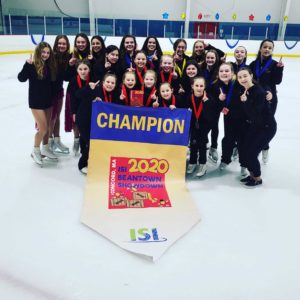 Winterland Skating School, winner of the ISI Beantown Showdown at ISI 2022yearslater Synchronized Championships
