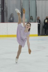 Figure Skater Heather Smarick competition in an ISI ice skating competition